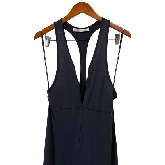Free People FP Beach Midi Dress Medium Racerback Tank Blue Athleisure Sporty - Picture 9 of 11